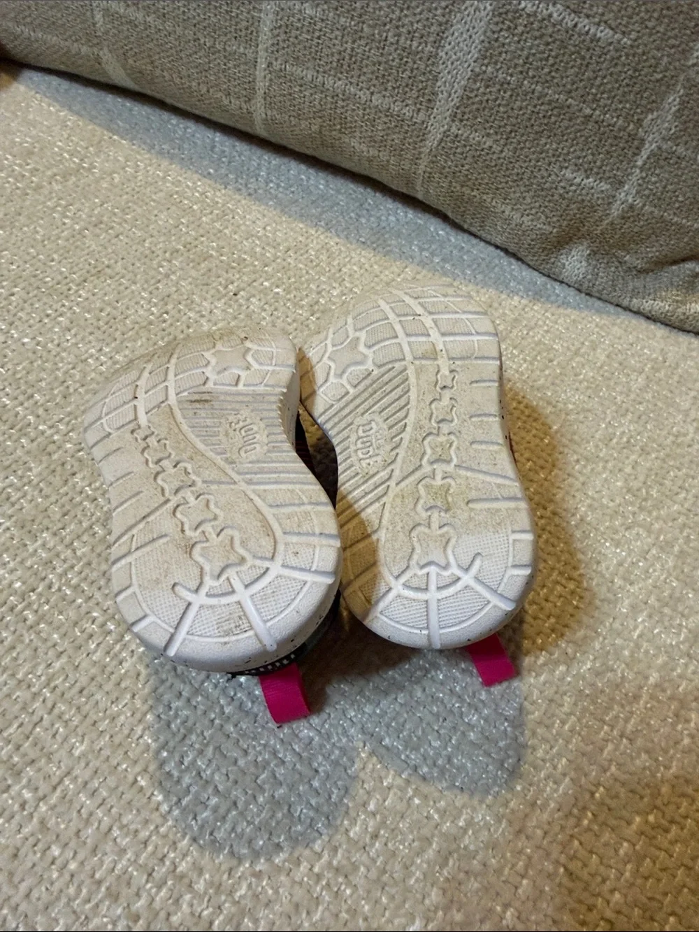 Hey Dude Kids Black Sneakers with Bright Pink Details